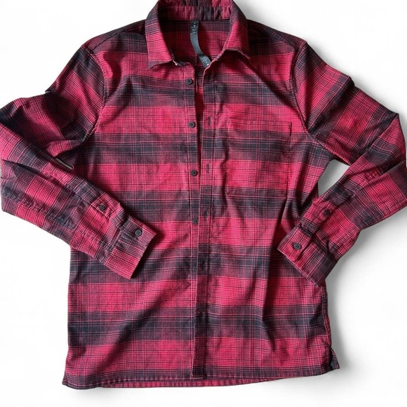 Lululemon Masons Peak Flannel — Red/Black, Men’s Small (Unisex Fit) - Picture 3 of 9